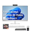 Touch Screen 27" FHD R5 7520U Windows 11 AMD Ryzen 5