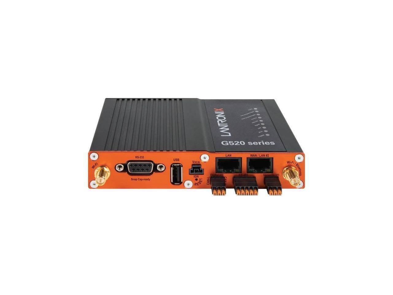 Wi-Fi RS-232 Snap Cap-ready USB VoCIN IGN R LANTRONIX G520 series LAN WAN I LAN F2 R5-42 VIRTNO CAN-L AAN WH-FI Bluetooth