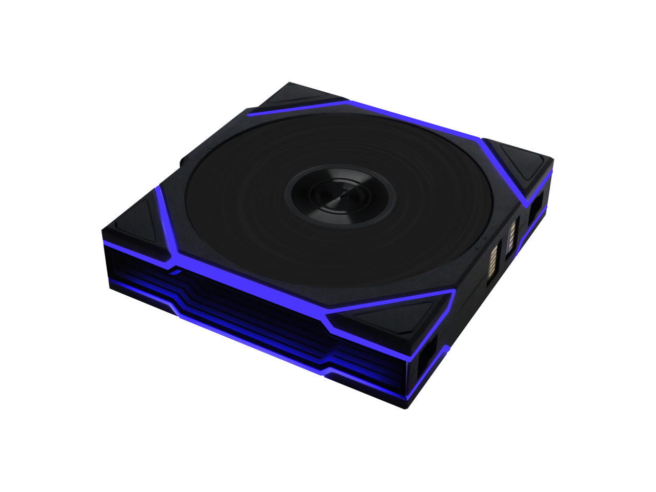 Alt View 4. Lian Li - Lian Li UNI Fan TL 120 Wireless - Single Pack - Reverse Blade - 2.4 GHz Control - Infinity Mirror - Black (12RTL1W1B) - Black.