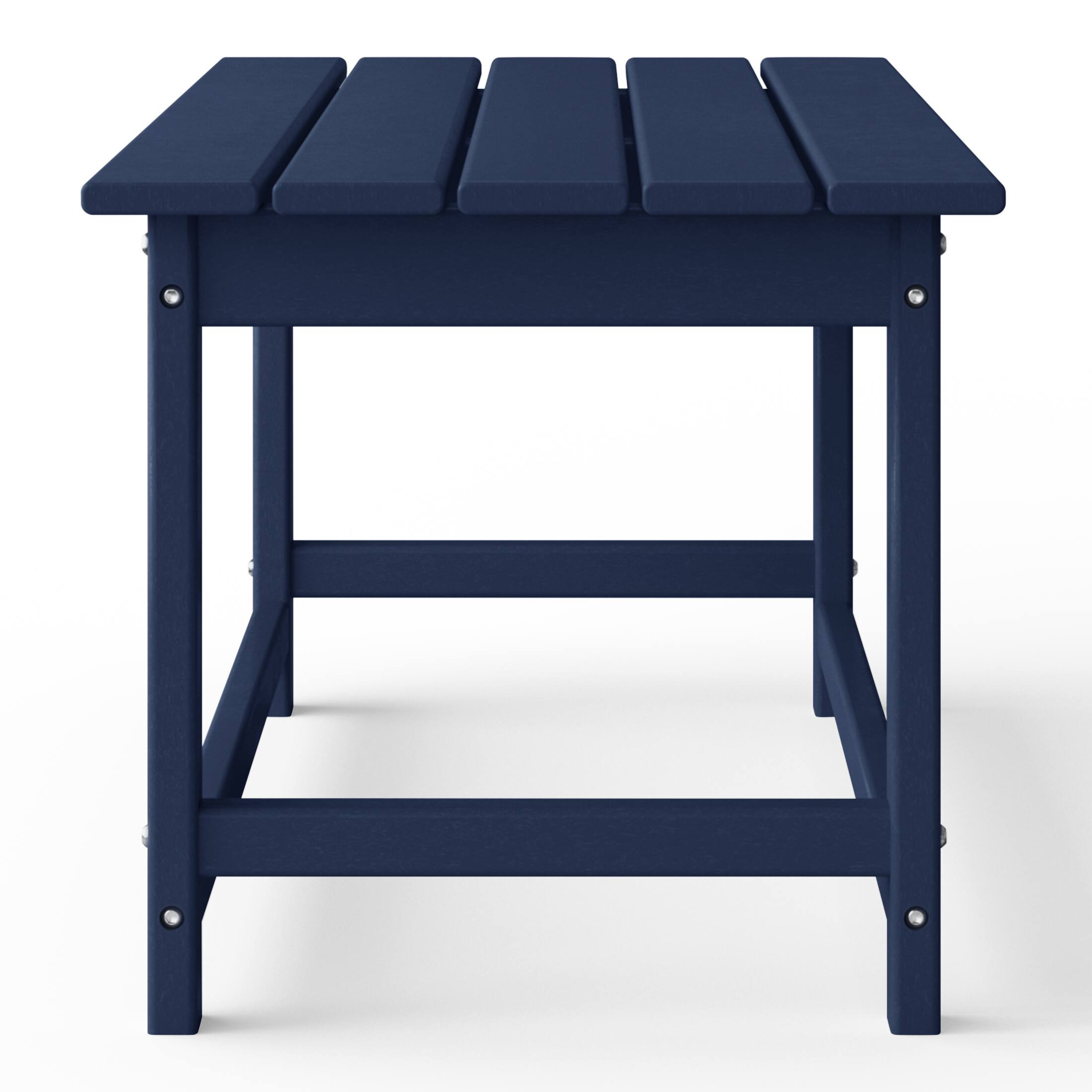 Alt View 1. WestinTrends - WestinTrends Malibu 35" length outdoor Coffee table for Adirondack chair - Navy Blue.