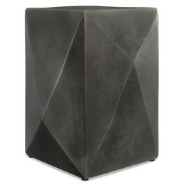 Simpli Home - Danner Contemporary 14 inch Wide Cast Aluminum Side Table, Fully Assembled - Graphite