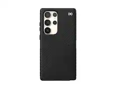 Front. Speck - Speck Presidio2 Grip Black Case for Samsung Galaxy S23 Ultra - Black.