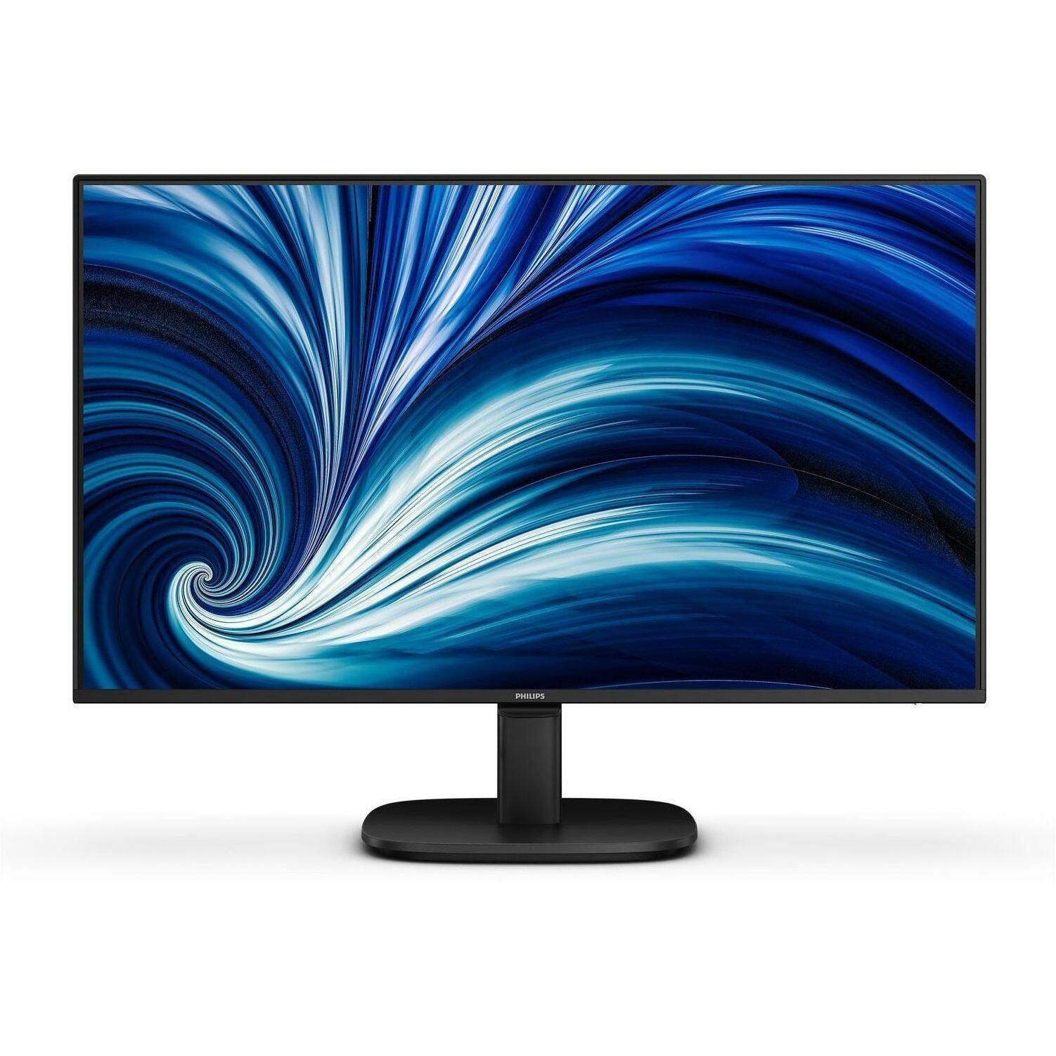 Alt View 4. Philips - Philips 24B2N2100 24" Class Full HD LED Monitor - 16:9 - Textured Black - 23.8" Viewable - In-plane Switching (IPS) - Black.