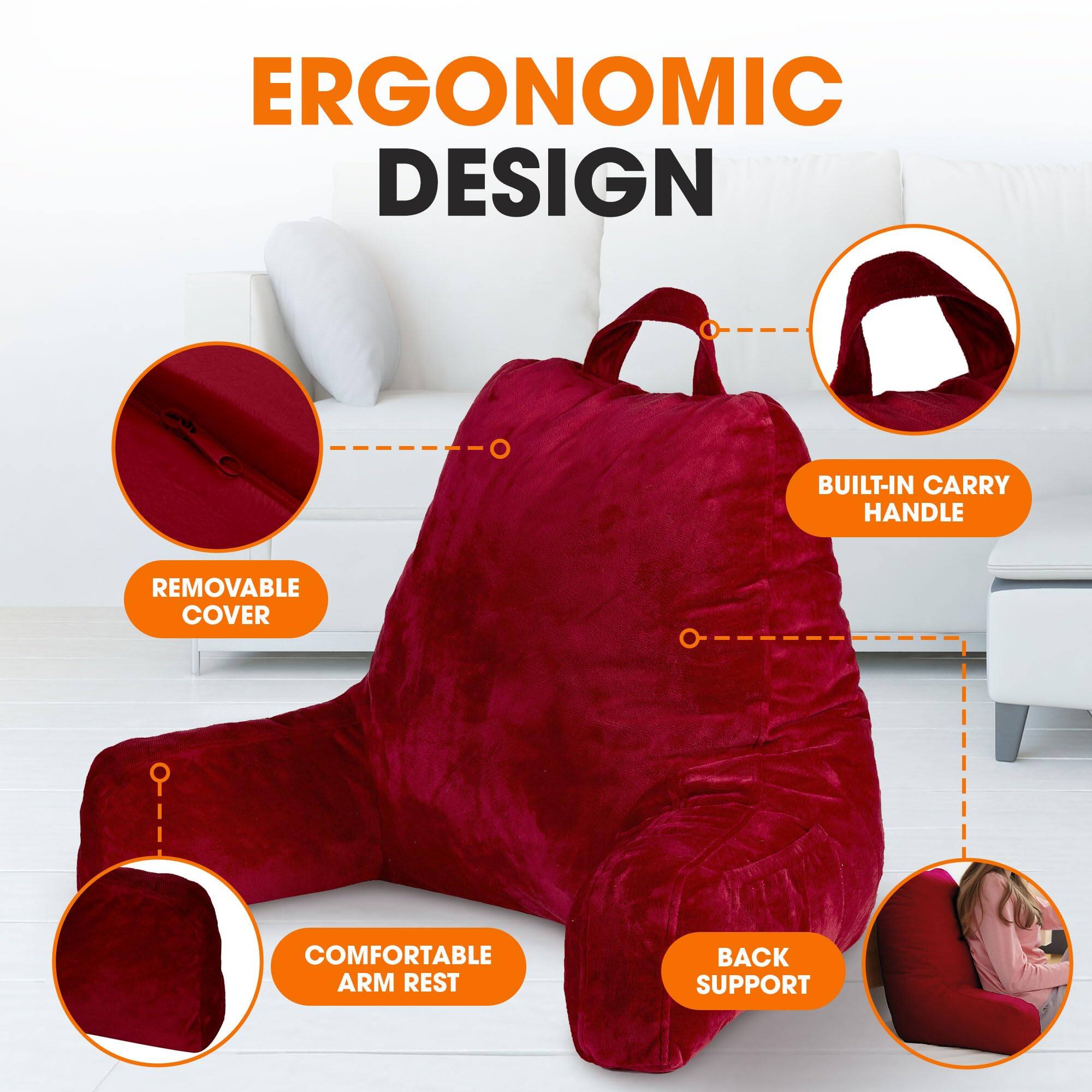 ERGONOMIC DESIGN

- BUILT-IN CARRY HANDLE
- REMOVABLE COVER
- COMFORTABLE ARM REST
- BACK SUPPORT