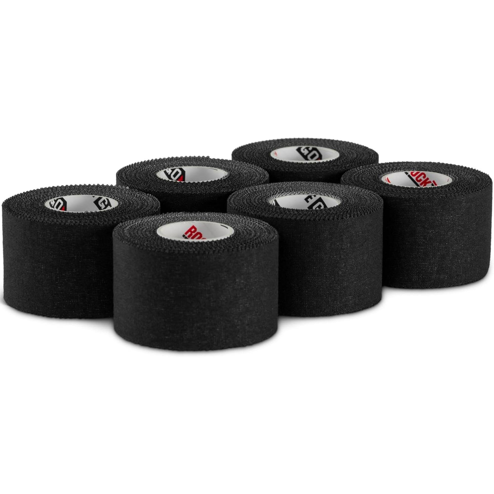 Front. RockTape - RockTape Athletic Tape for Joint Support , Black, 6 Pack - Black.