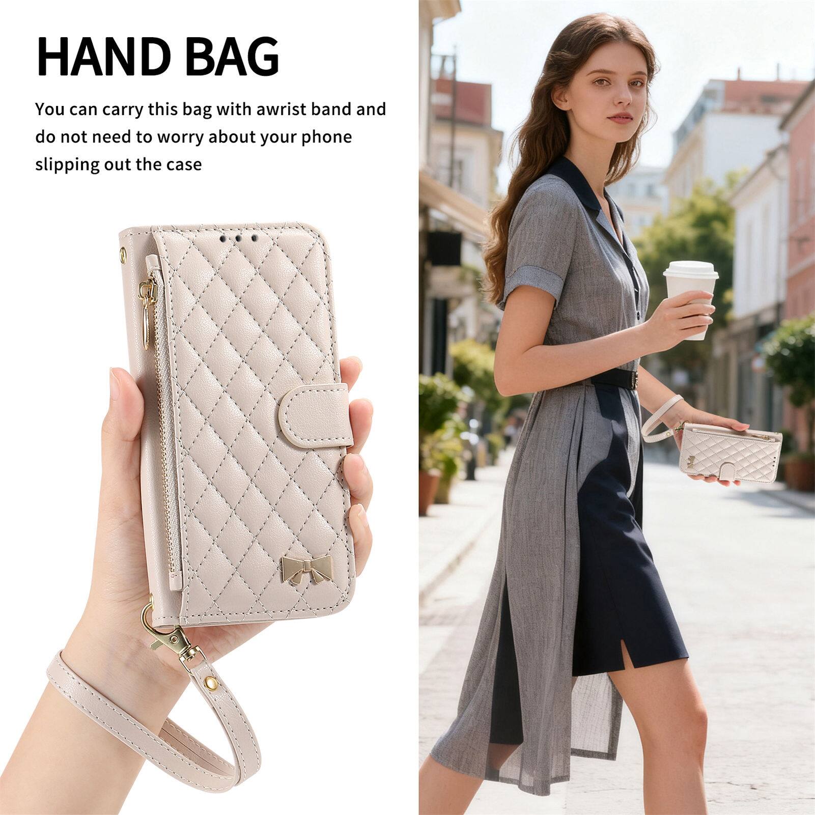 HAND BAG

You can carry this bag with a wrist band and do not need to worry about your phone slipping out the case.