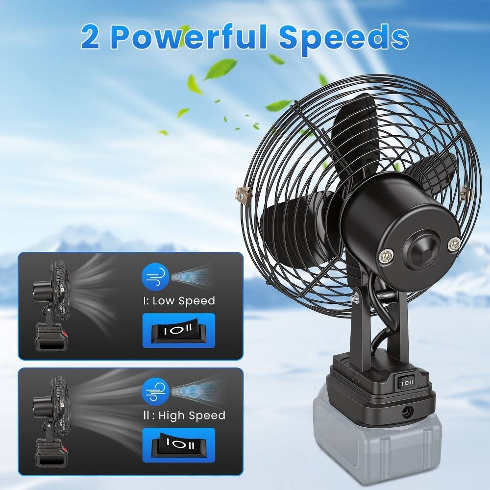2 Powerful Speeds

I: Low Speed ON
II: High Speed