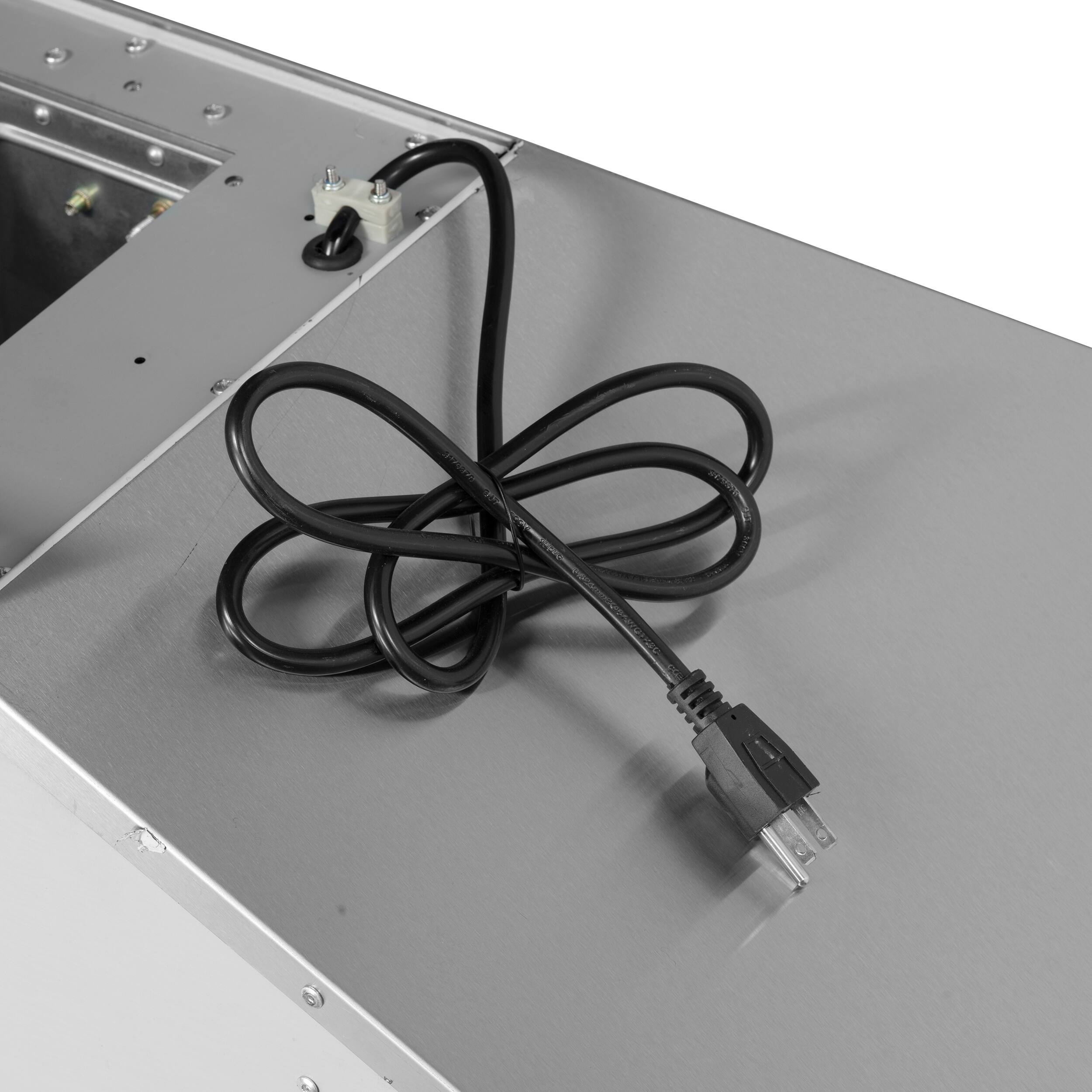 Alt View 9. Forno Appliances - Aria 60 in. Convertible Wall-Mounted Range Hood - Silver.