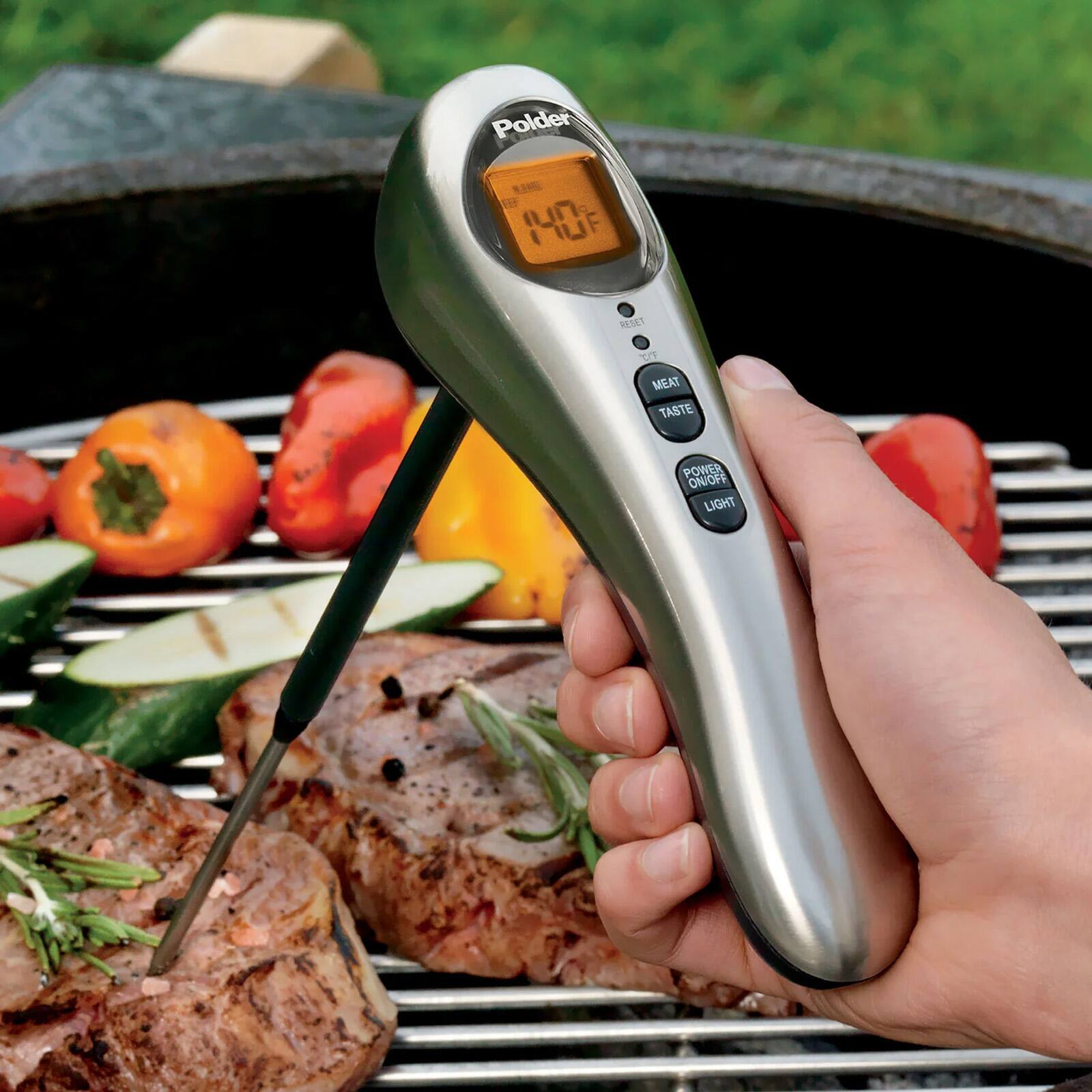 Polder  
I TUF F REDET  
MEAT TASTE  
POWER ON/OFF  
LIGHT