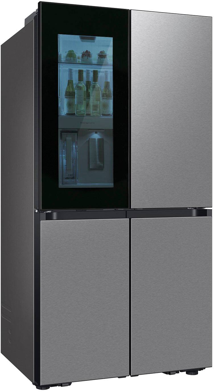 Alt View 20. Samsung - Bespoke 29 Cu. Ft. 4-Door Flex French Door Refrigerator with Auto Open Door - Fingerprint Resistant Stainless Steel.