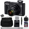 Bundle - Canon - PowerShot SX740 HS 128GB 4K AOM Pro Kit - Black