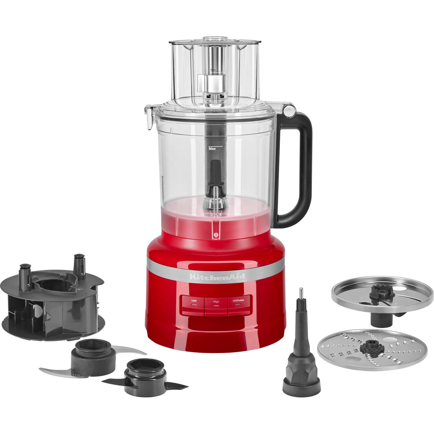 KitchenAid - Red Food Processor - With Attachments