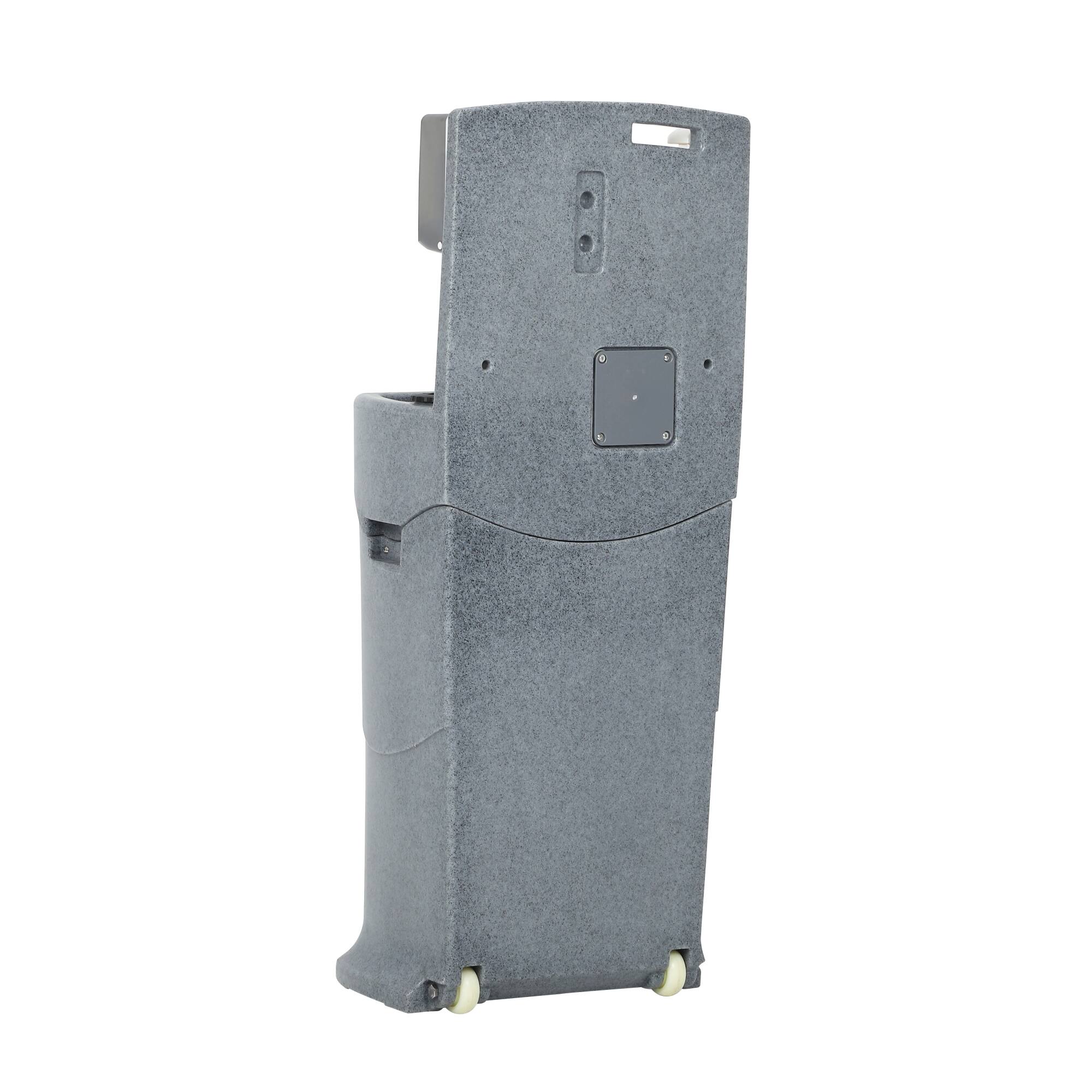 Alt View 4. Koolmore - 16 Gallon Single Mobile Hand Washing Station with Soap and Paper Towel Dispenser, Wheels and Grab Handle - Gray.