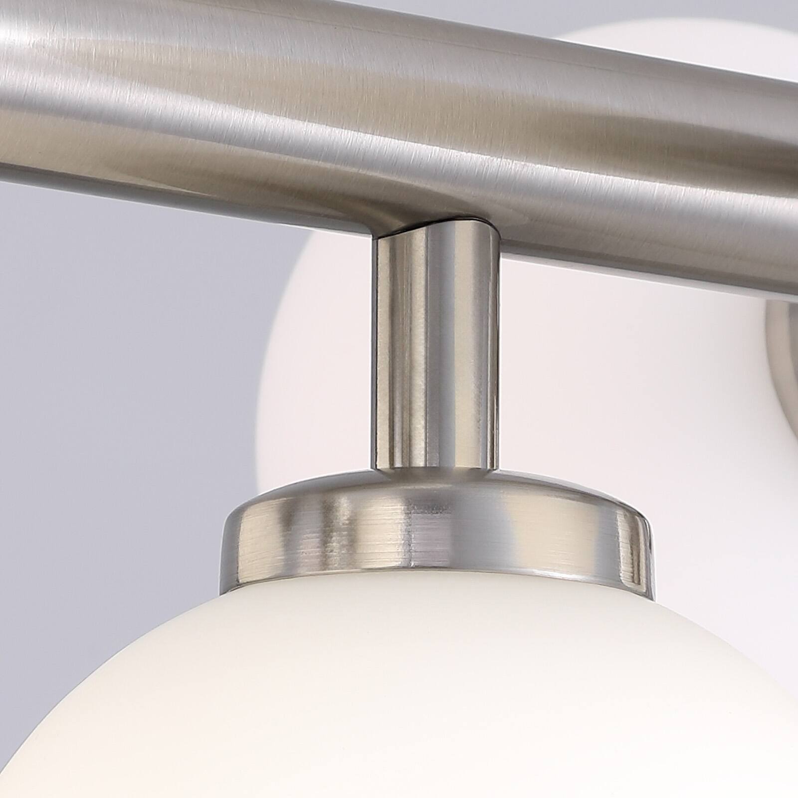 Alt View 8. Siljoy - 39.4" Satin Nickel 16-Light Linear Sputnik Chandelier, Modern Adjustable Pendant for Dining Room Kitchen Island - Nickel.