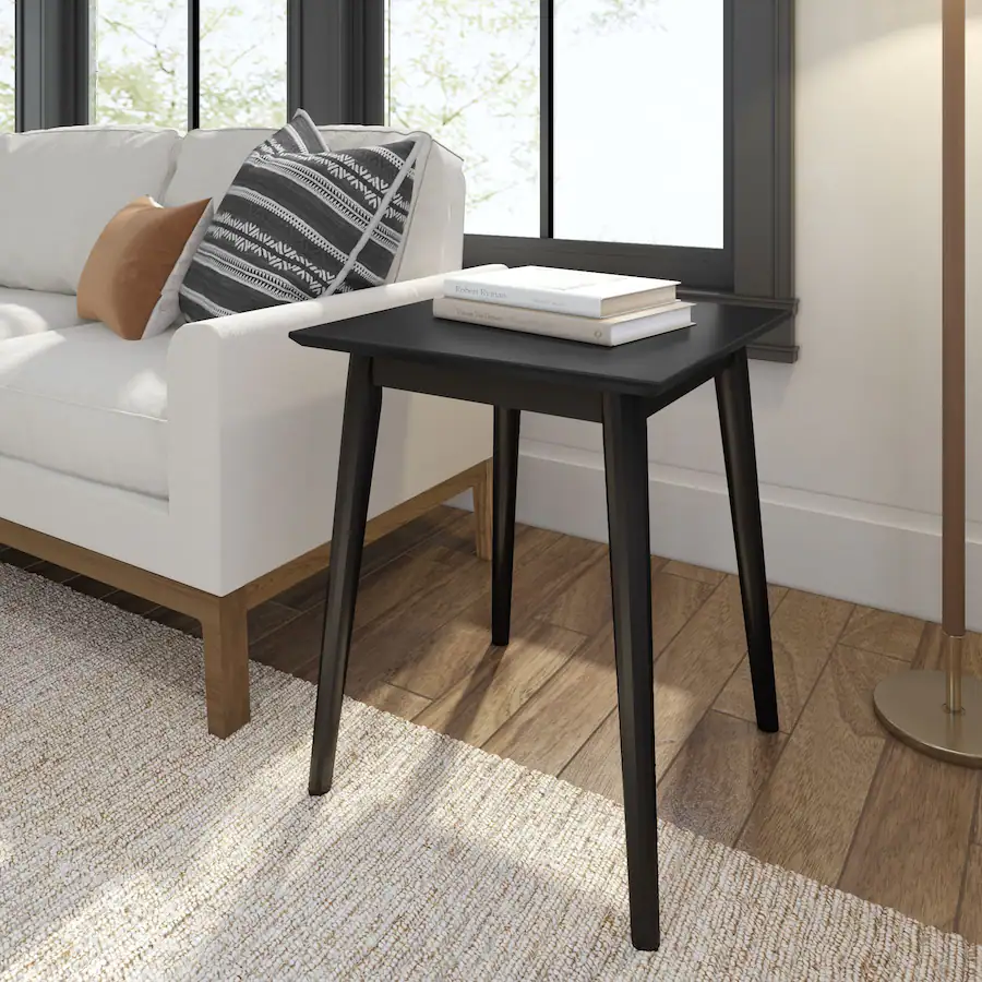 Plank+Beam Mid Century Modern Square Side Table (20in x 20in / 510mm x ...