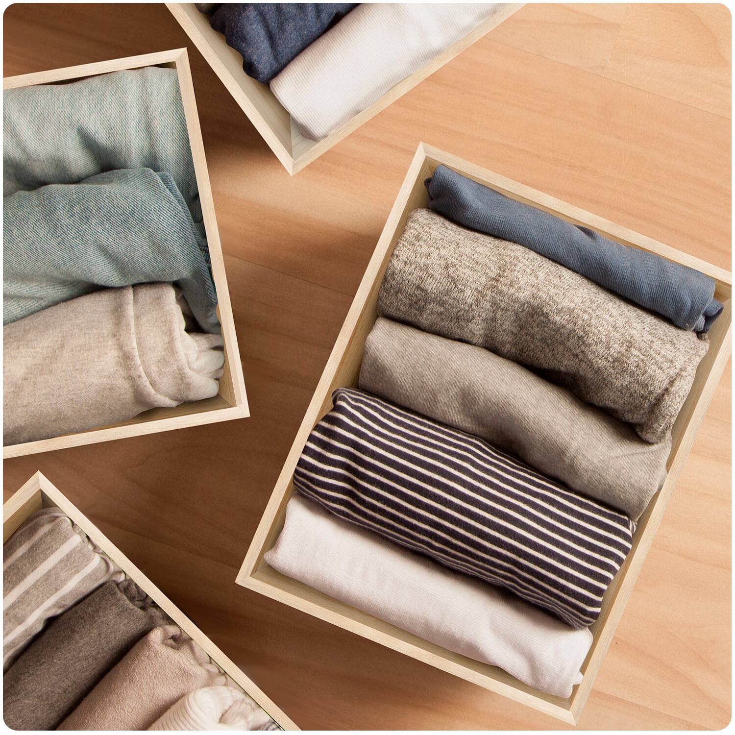 Alt View 2. Sorbus - Sorbus 3 Pack Unfinished Wood Crates - Organizer Bins, Wooden Box for Pantry Organizer Storage, Closet, Arts & Crafts - Brown.