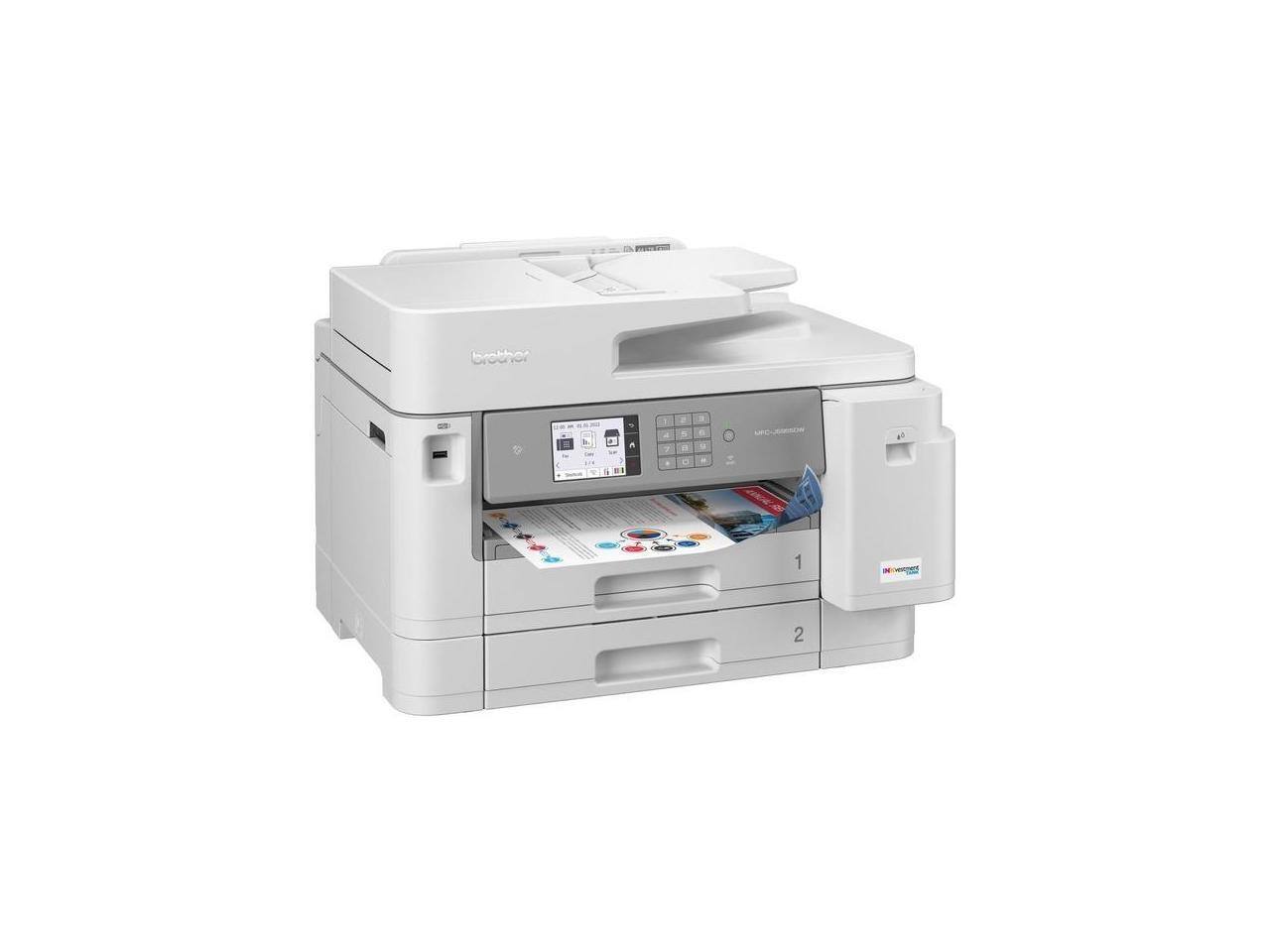Front. Brother - Brother INKvestment Tank MFC-J5955DW Wireless Inkjet Multifunction Printer Color - Color.