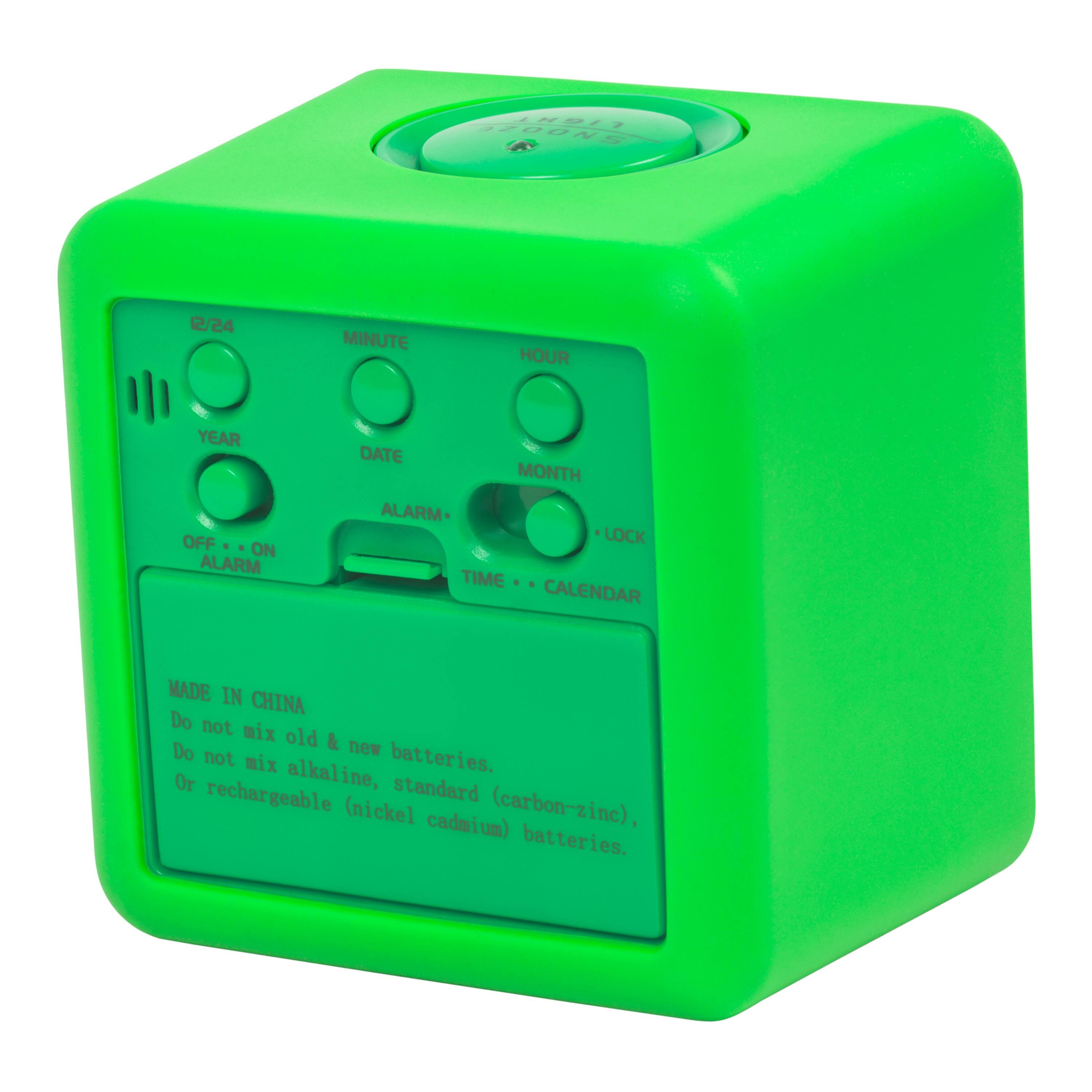 8SO OONS 12/24 MINUTE HOUR YEAR OFF . - ON ALARM  - MONTH ALARM LOCK TIME CALENDAR MADE IN CHINA

Do not mix old & new batteries. Do not mix alkaline, standard (carbon-zinc), or rechargeable (nickel cadmium) batteries.