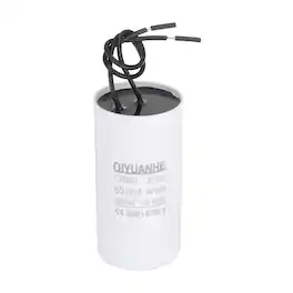 Unique Bargains - CBB60 Capacitor 60uF 450V Run Round Start Capacitor for AC Motor, Pump, HVAC Compressor - White