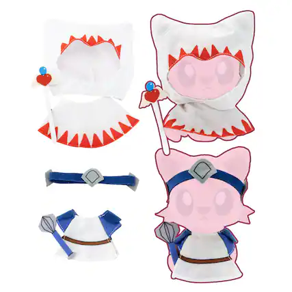 Front. Tentacle Kitty - Tentacle Kitty Campaign Critters | Healer Class Plush Clothing Pack - Multi-Colored.