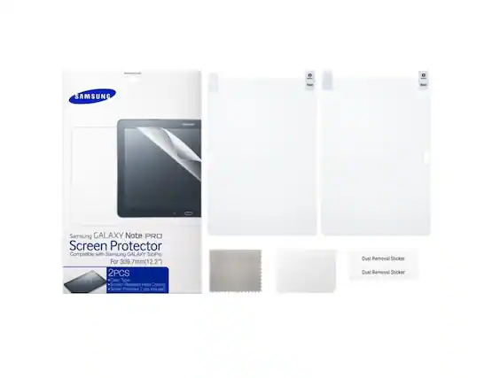 Samsung GALAXY Note PRO Screen Protector Compatible with Samsung GALAXY TabPro For 309.7mm(12.2") 2PCS Clear Type Scratch Resistant Hard Coating Screen Protector 2 pCS included Dust Removal Sticker Dust Removal Sticker