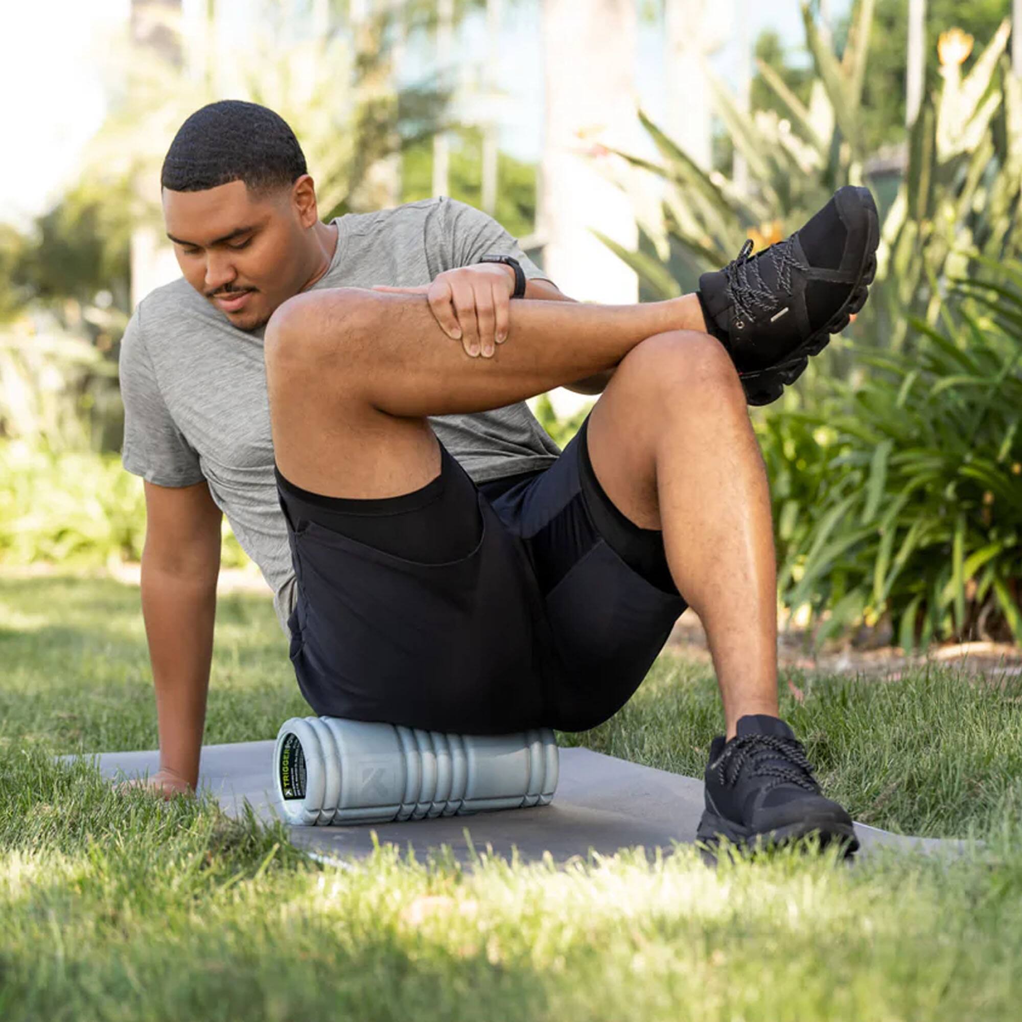 Alt View 4. TriggerPoint - TriggerPoint Recycled GRID 1.0 Foam Roller, Slate.