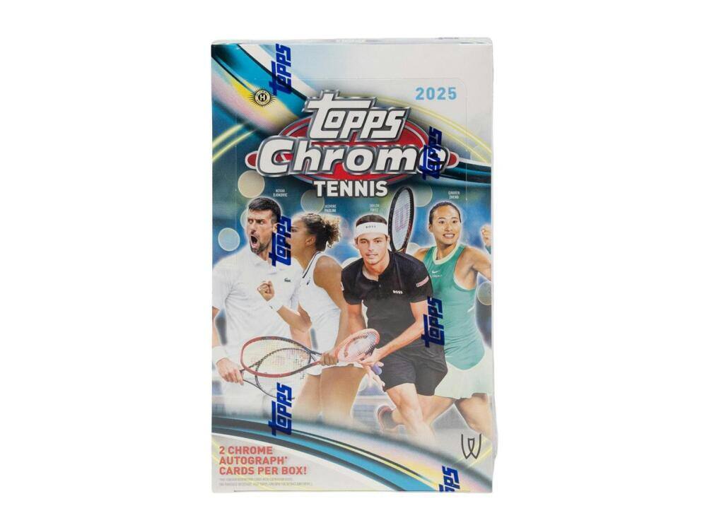 Topps Chrom 2025 - Tennis  
Topps Topps 2 Chrome Autograph Cards Per Box!