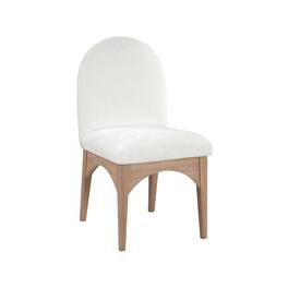 Meridian Furniture - Waldorf Cream Chenille Fabric Dining Chair - Beige