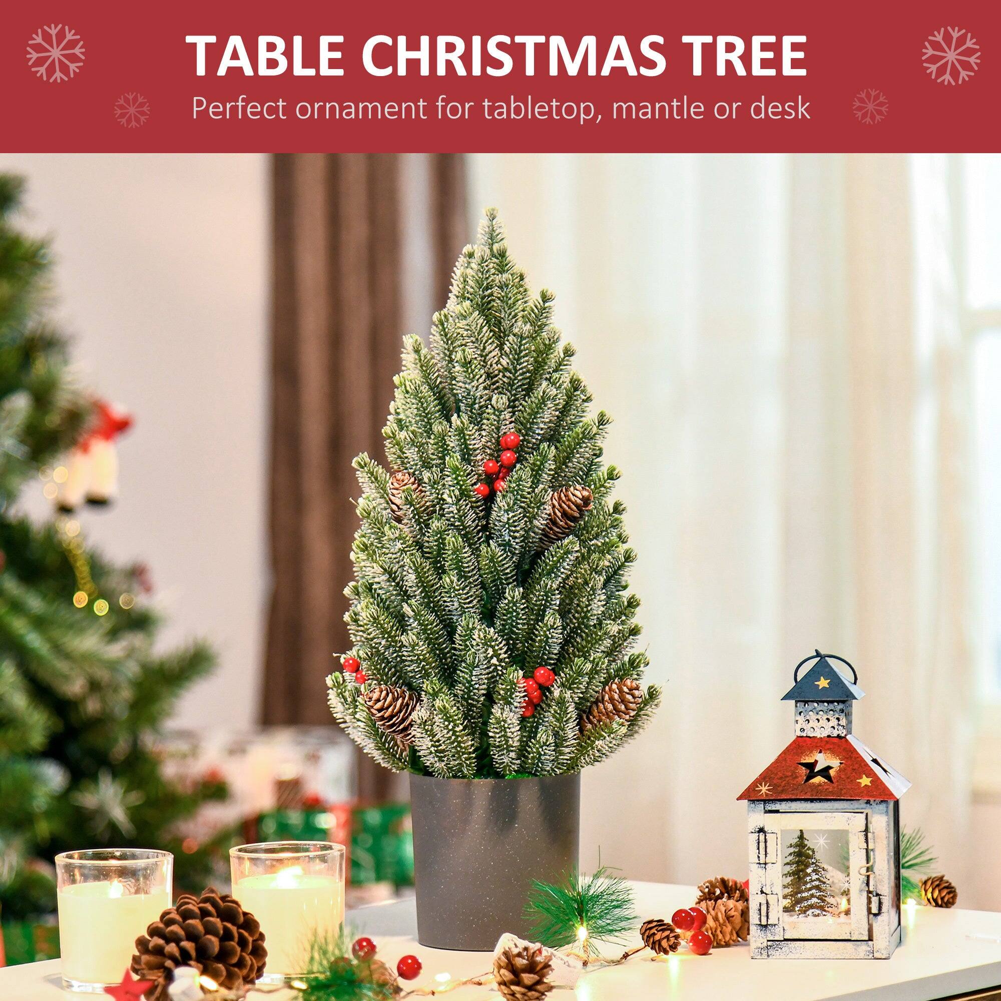TABLE CHRISTMAS TREE  
Perfect ornament for tabletop, mantle or desk