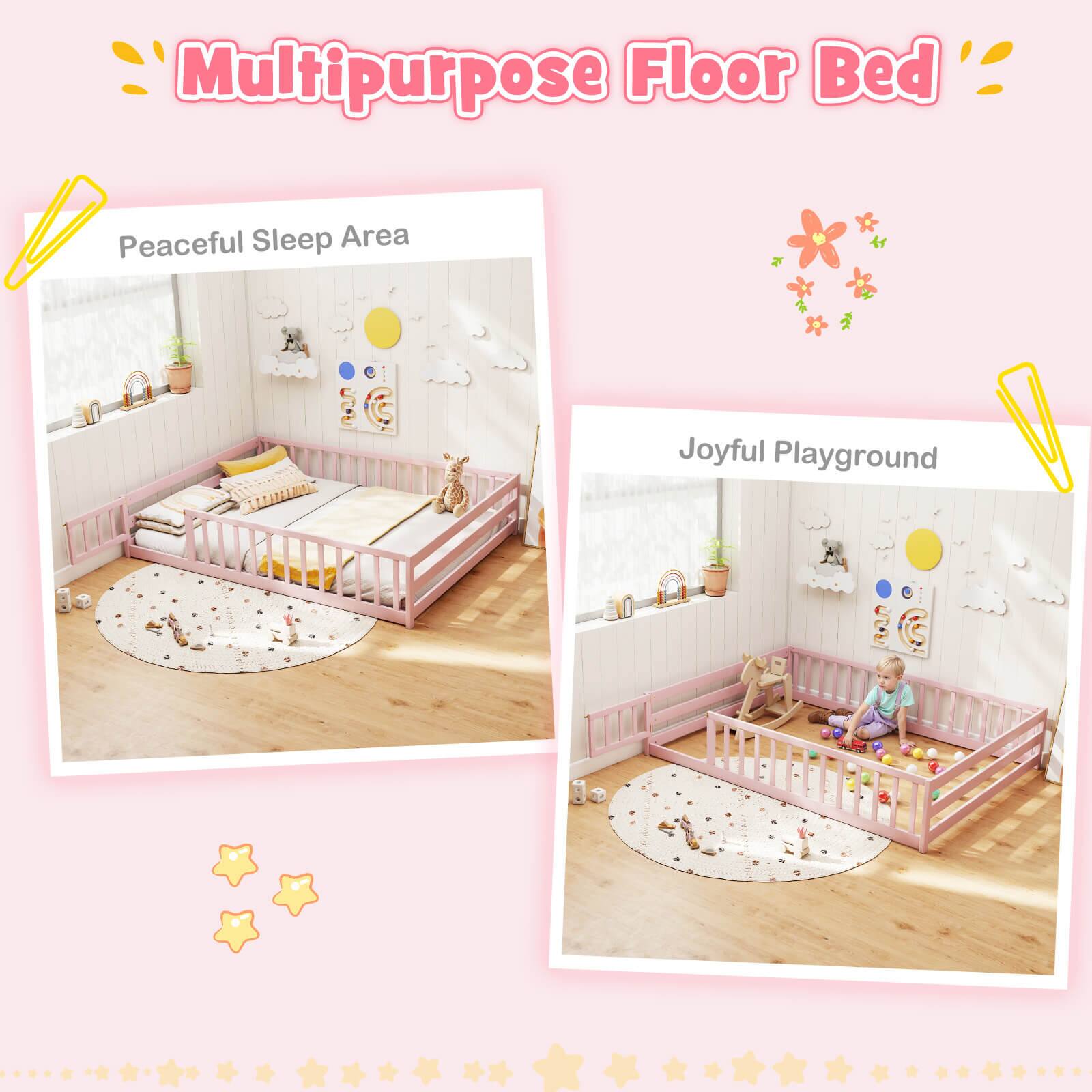 Multipurpose Floor Bed

Peaceful Sleep Area

Joyful Playground