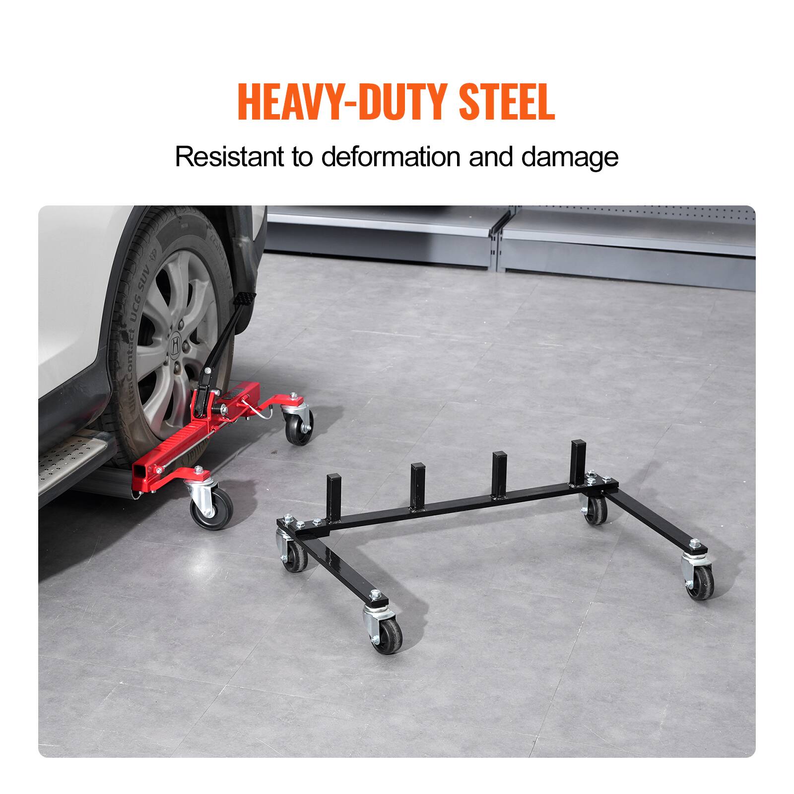 HEAVY-DUTY STEEL  
Resistant to deformation and damage