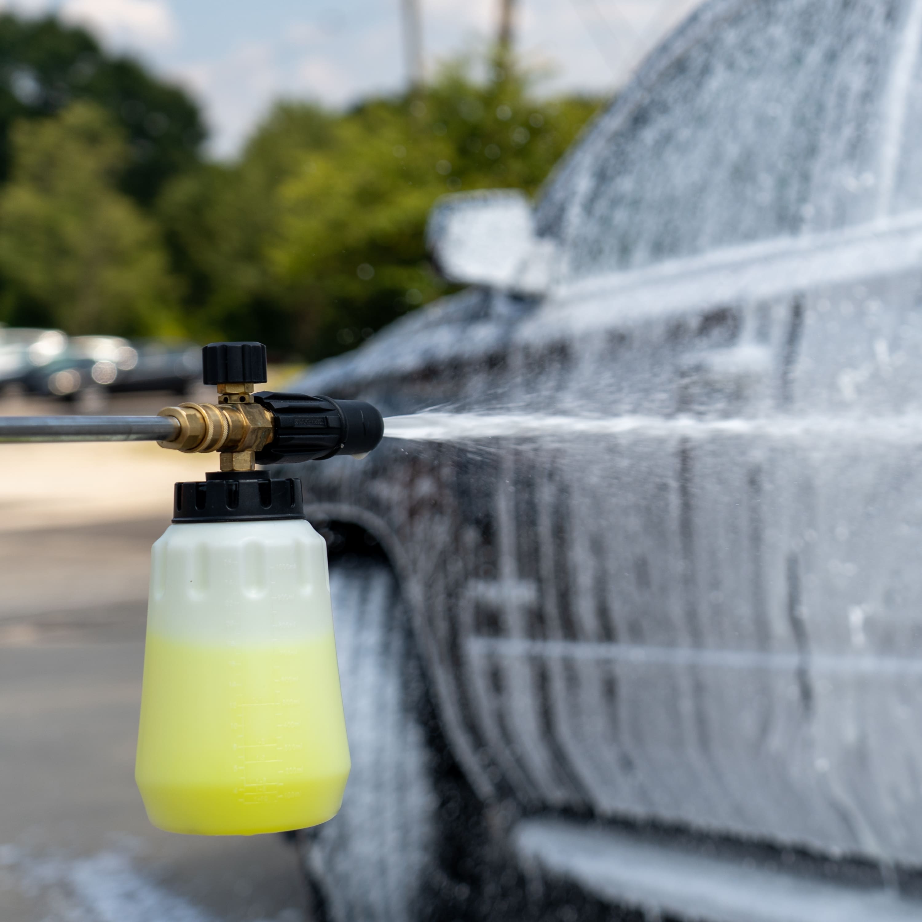 Alt View Zoom 27. Greenworks - Pressure Washer Foam Cannon Attachment - Gray.