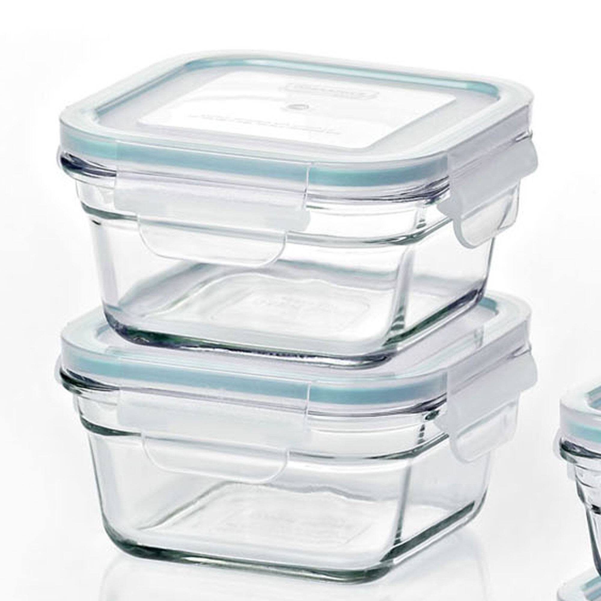 Alt View 4. Glasslock - Glasslock Oven and Microwave Safe Glass Food Storage Containers 12 Piece Set - Clear.