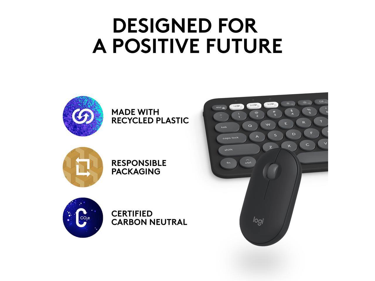 DESIGNED FOR A POSITIVE FUTURE

MADE WITH RECYCLED PLASTIC

RESPONSIBLE PACKAGING

CERTIFIED CARBON NEUTRAL