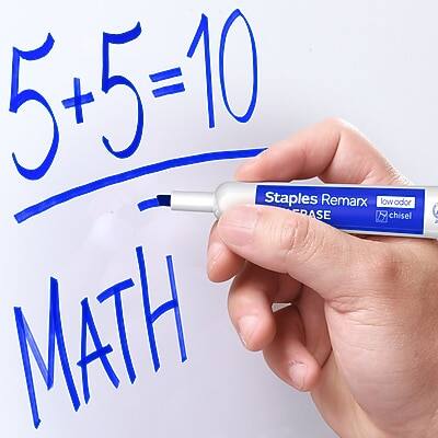 5+5=10  
MATH  

Staples Remax  
Low Odor  
Chisel
