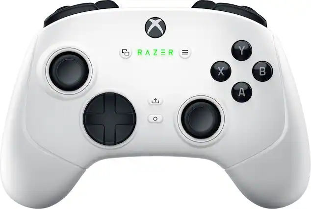 Front. Razer - Wolverine V3 Pro Wireless Gaming Controller with 6 Remappable Buttons, Fast Triggers, Designed for Xbox Series X|S, PC. - White.
