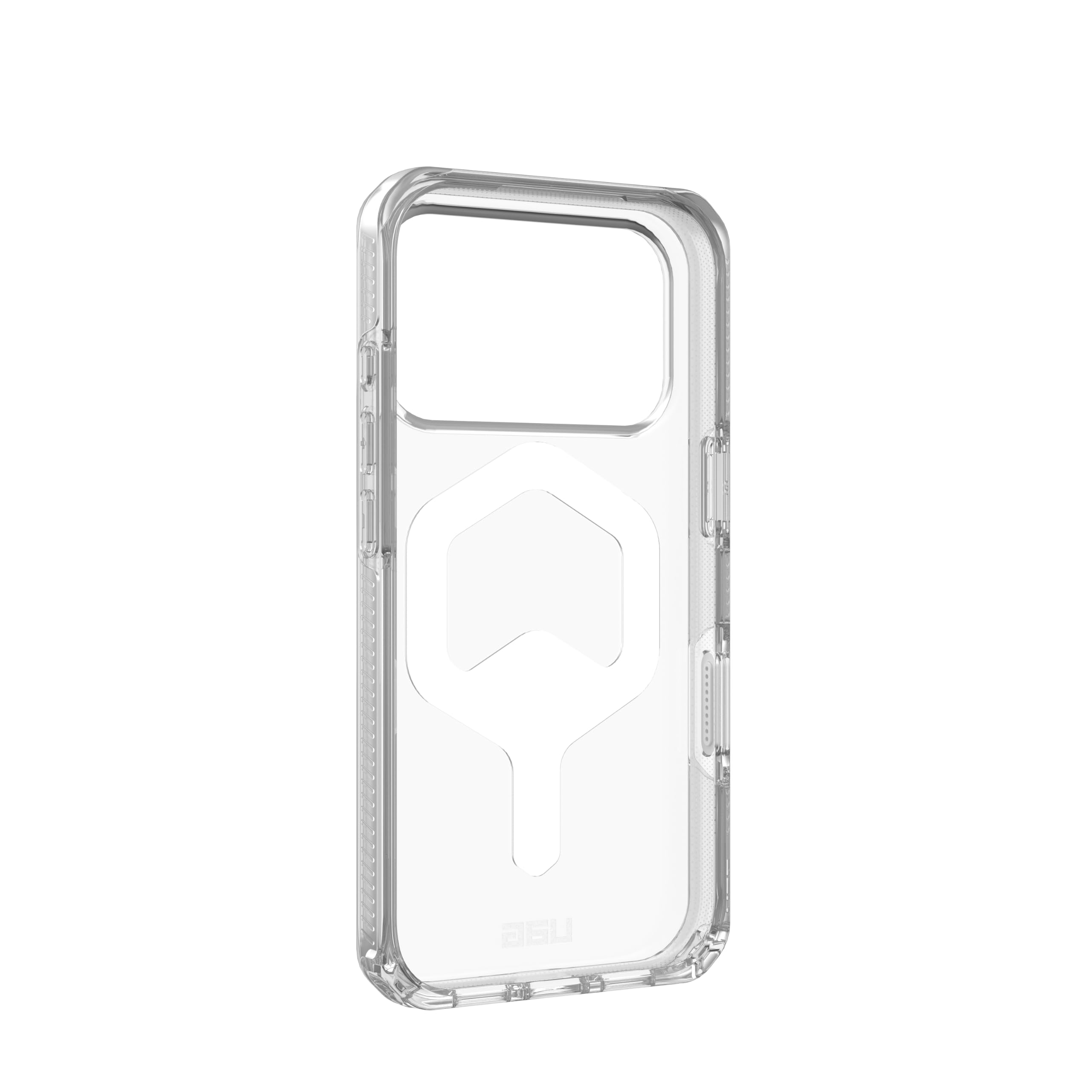 Alt View 5. UAG - iPhone 18 Pro Case/iPhone 17 Pro Case with MagSafe & Camera Control Cover Button, Translucent, Plyo - Ice/White.