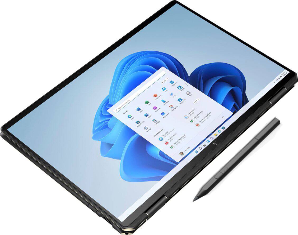 Alt View 4. HP - Spectre 16-f2023dx 2-in-1 Laptop 16.0 4K Display (i7-1360P, 16GB, 1TB SSD, Active Pen, Win 11 Home) - Nightfall Black.