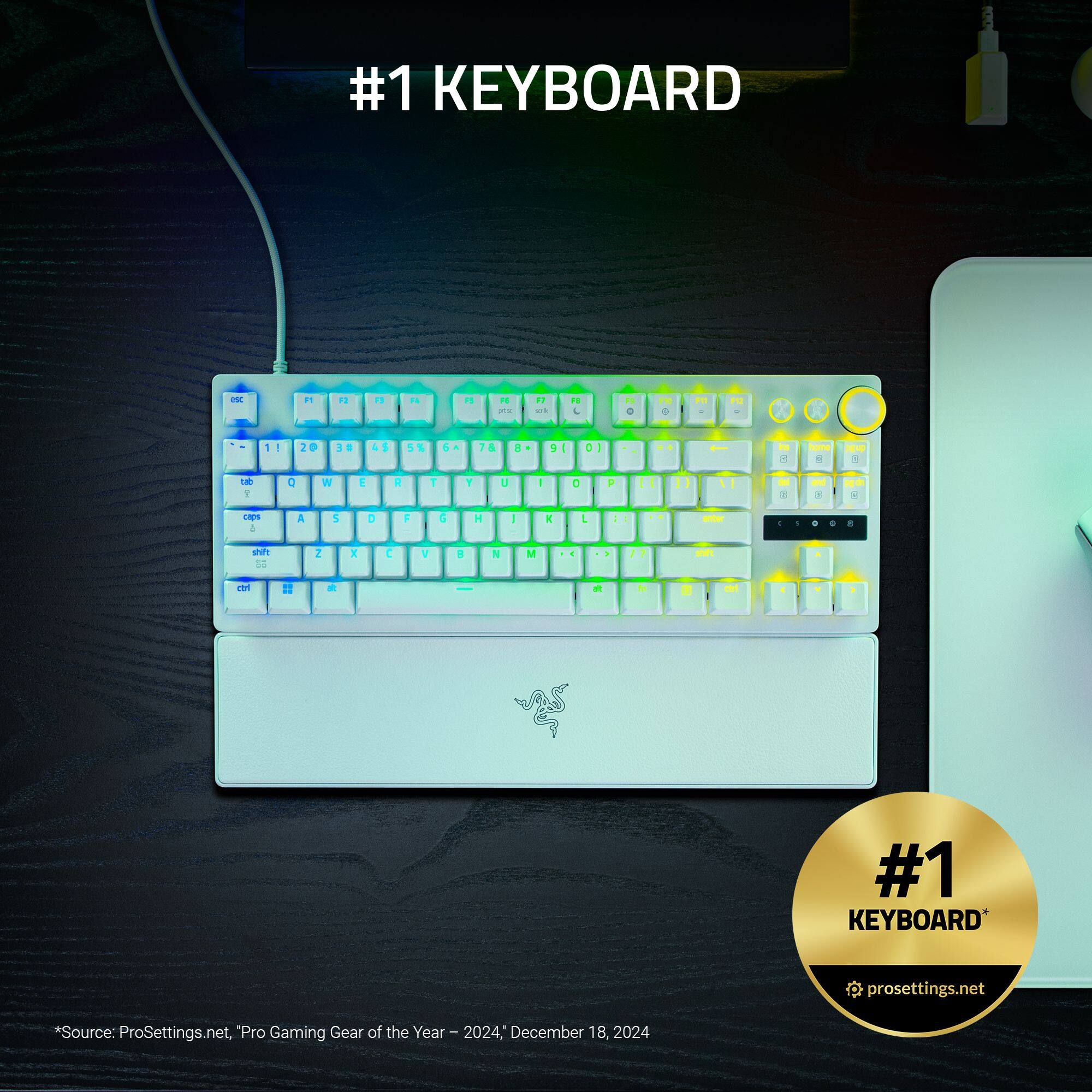 #1 KEYBOARD

*Source: ProSettings.net, "Pro Gaming Gear of the Year - 2024," December 18, 2024