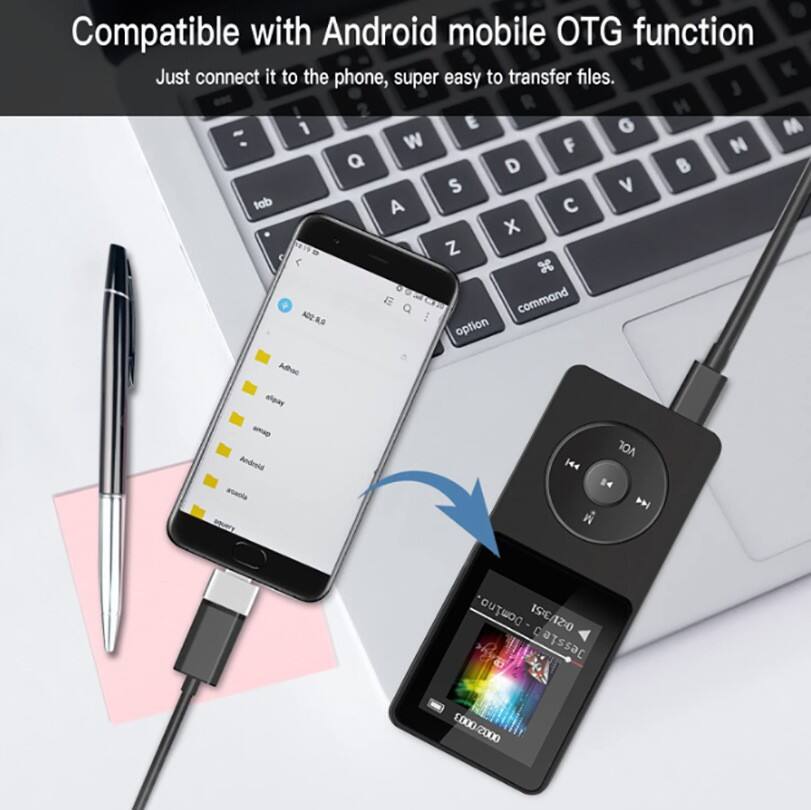 Compatible with Android mobile OTG function  
Just connect it to the phone, super easy to transfer files.