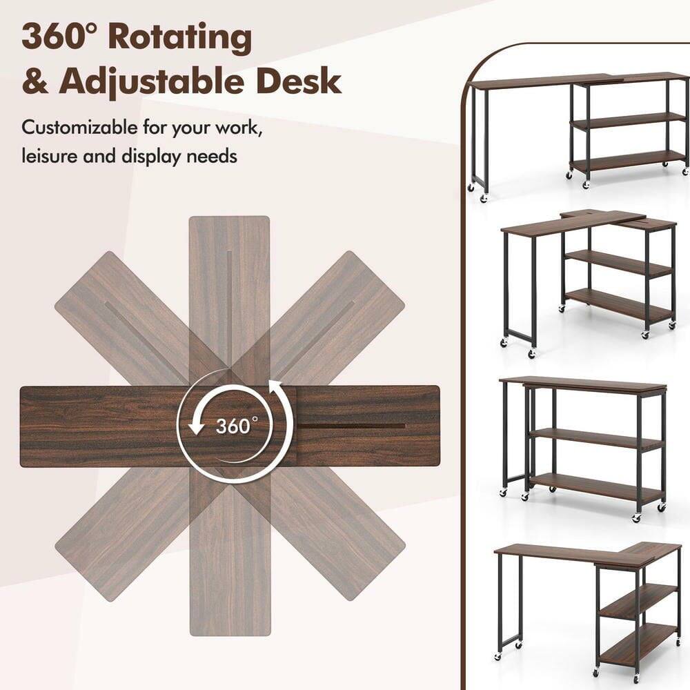 360° Rotating & Adjustable Desk  
Customizable for your work, leisure and display needs