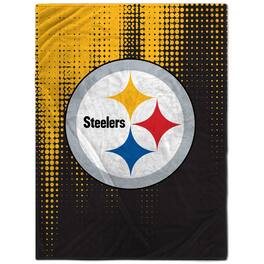 Pegasus - Pittsburgh Steelers 60'' x 80'' Half Tone Drip Flannel Fleece Blanket - Multicolor