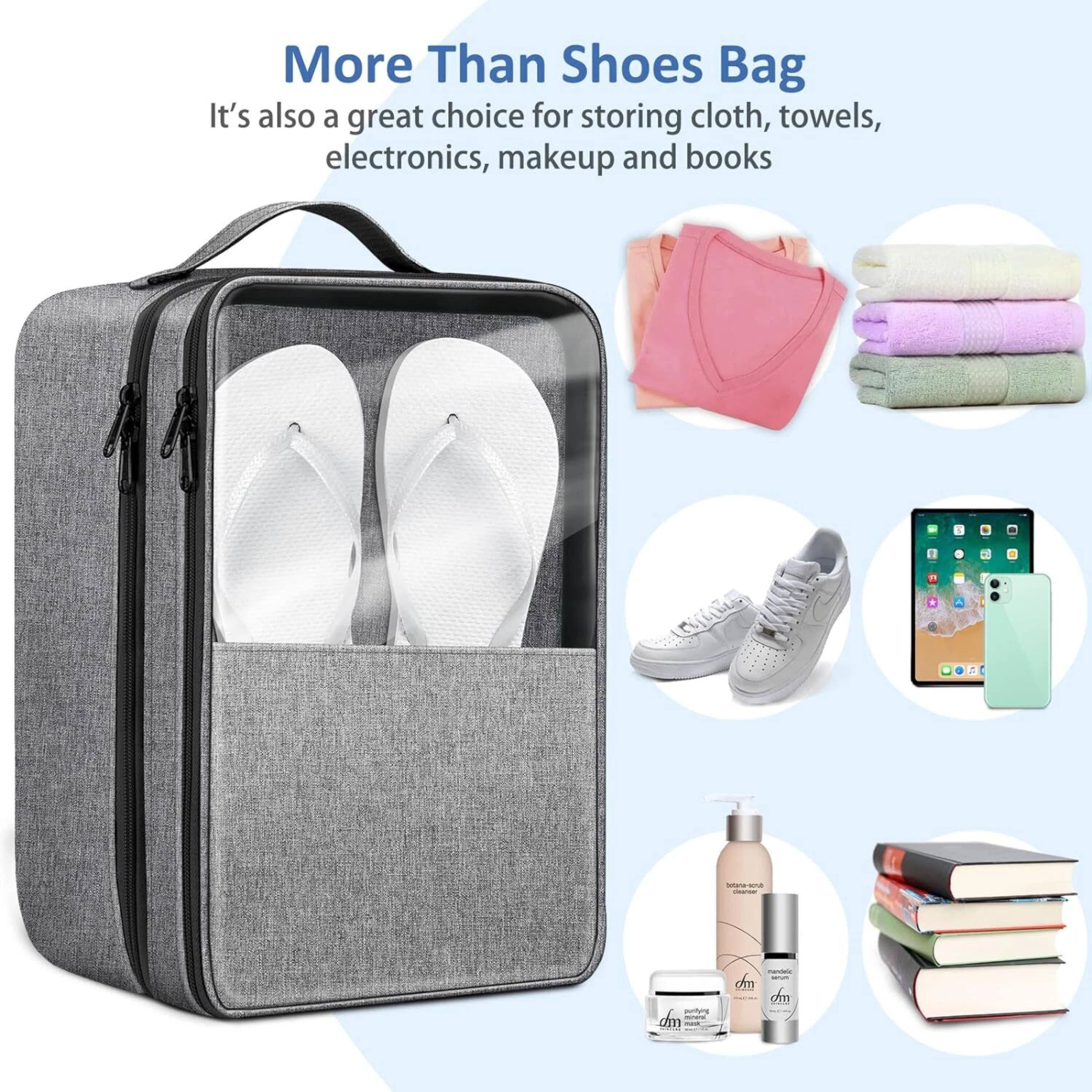 More Than Shoes Bag  
It's also a great choice for storing cloth, towels, electronics, makeup and books