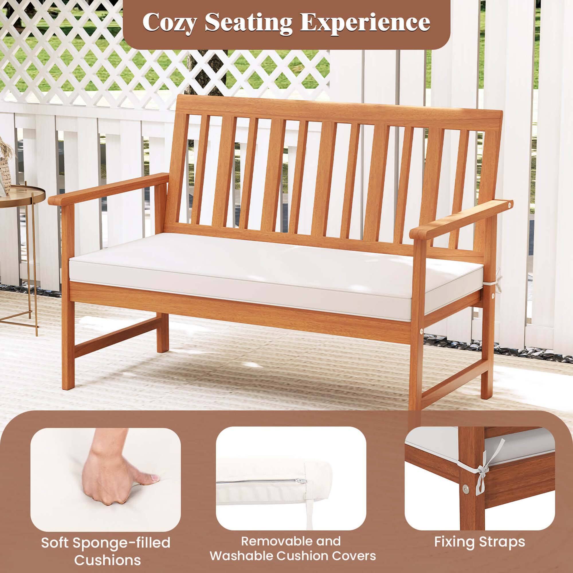 Cozy Seating Experience
Soft Sponge-filled Cushions
Removable and Washable Cushion Covers
Fixing Straps
