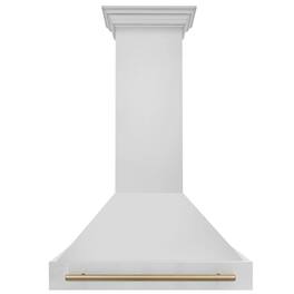 ZLINE Autograph Edition - 36 inches - Externally Vented - Wall Range Hood - Stainless Steel