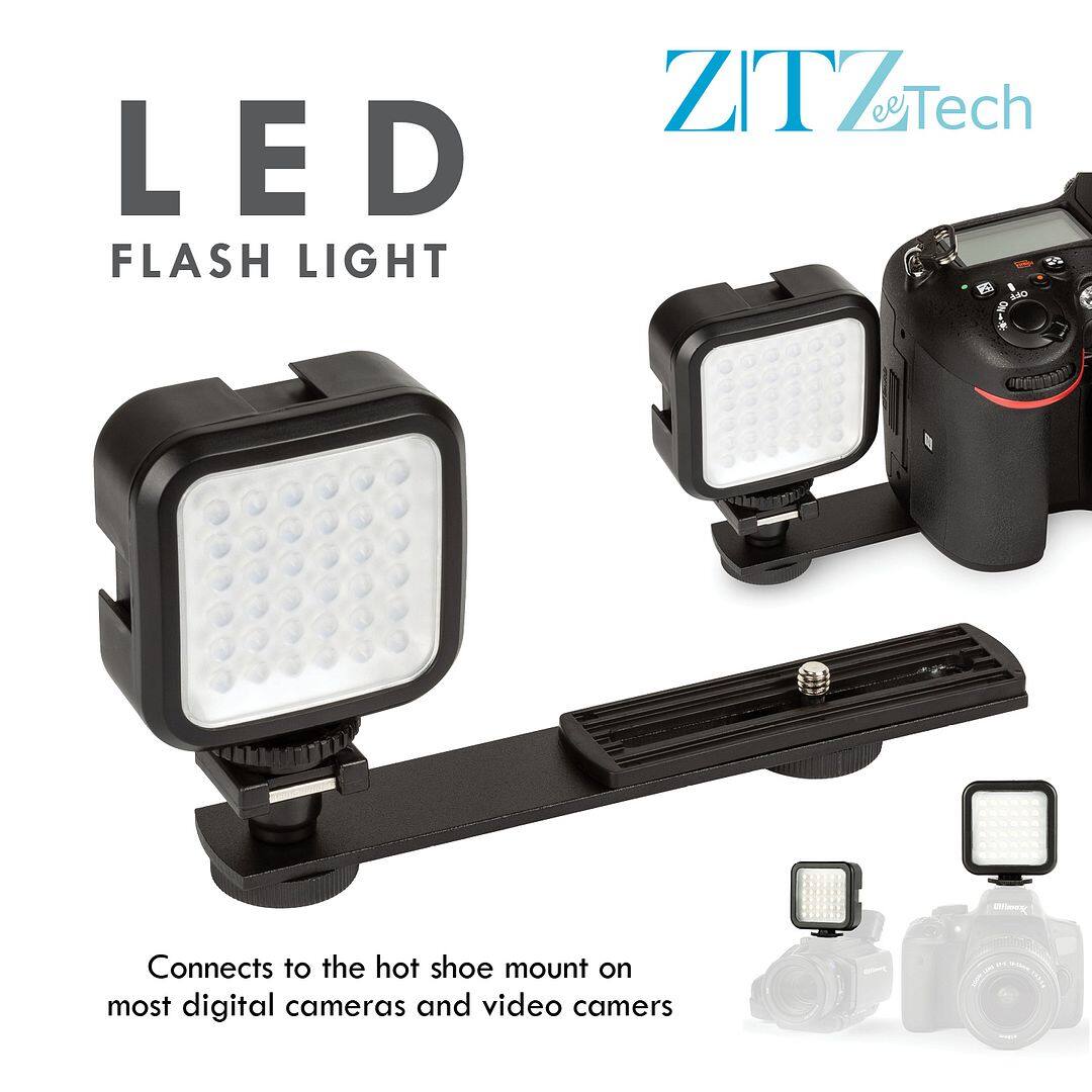 LED FLASH LIGHT  
ZITZ eTech  
Connects to the hot shoe mount on most digital cameras and video cameras