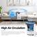 Air Changes per hr in rooms up to 215ft²
High Air Circulation
With air spiral technology and 360-degree air outlets, the purifier refreshes air per hour in rooms up to 215ft², which is 25% more efficient than traditional purifier systems.