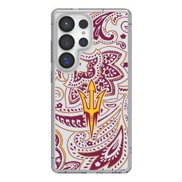 Keyscaper - NCAA - Arizona State Sun Devils Paisley Galaxy Clear Case - S25 Ultra - Multicolor