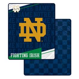 Pegasus - Notre Dame Fighting Irish 60" x 70" Diagonal Ghost Checkered Double-Sided Blanket - Multicolor