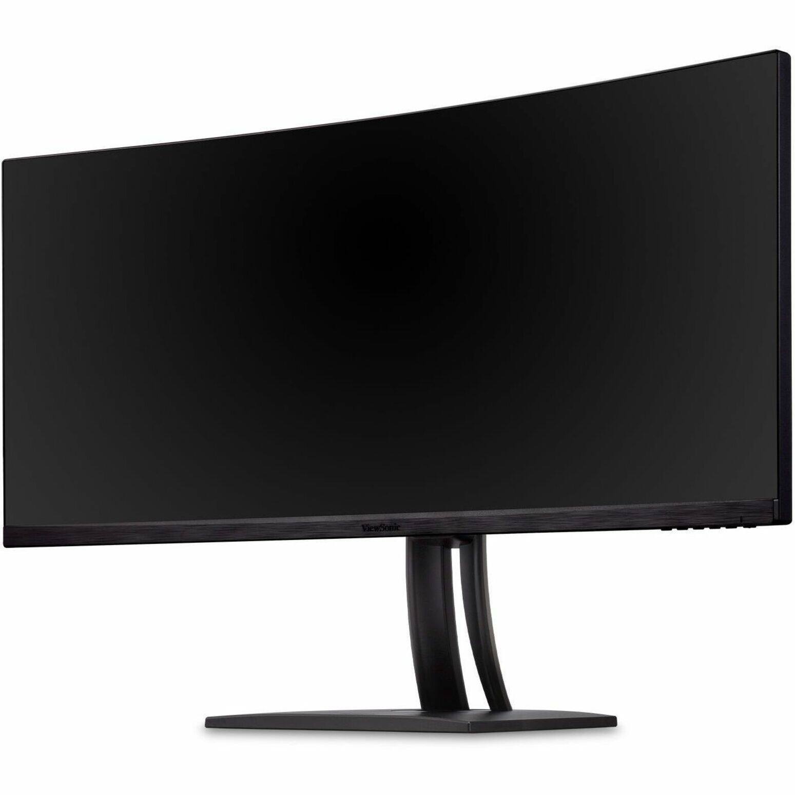 Alt View 22. ViewSonic - ColorPro VP3456A 34" LCD Curved UltraWide QHD Monitor (USB-C, HDMI, DP) - Black.